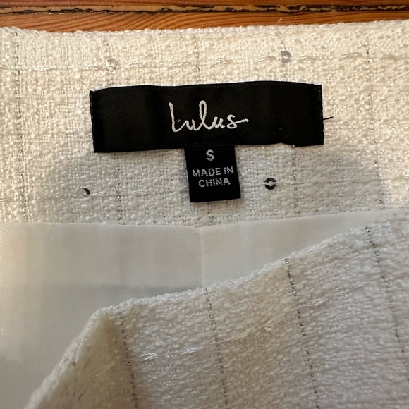 Lulus white fringe skirt - Picture 3 of 4